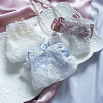 Acquaintance of acquainted with the moon Extravagant Silk satin Sexy lace low waist No marks Girl Breathable Underwear Pants head