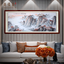 Landscape painting Landscape patron Living room mountain waterless pure hand-painted Chinese painting Office hanging painting Banner calligraphy and painting Decorative painting
