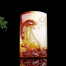 Masters work Yunnan Longling Huanglong jade tiger the wind of the Kingpendant jade brand hz0003 G