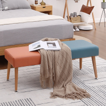 2022 new entry door change shoe stool home door can sit solid wood bench fitting room long stool