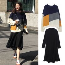 Maternity dress spring and autumn 2021 new fashion mom fashion sweater mid-length foreign style age-reducing spring maternity dress