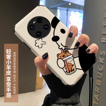 Panda Milk Tea Huawei mate40pro Mobile Phone Shell Woman mate30pro mate30pro Protective Sleeve 40pro Full Package Anti-Fall Net Red New 40e Cute 30 Silicone Gel mt30e