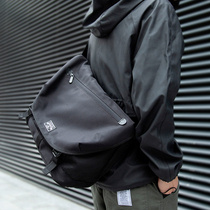 Mens trendy brand shoulder messenger bag Casual trend messenger bag large capacity multi-function student school bag sports cross-bag