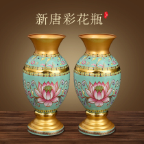 Enamel for Buddhist vase Home Buddha Home Buddha Former dedicated to Guanyin Sendai Lotus Flower Arrangement bottle Water purification bottle Foodware Supplies