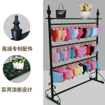European high-grade floor-to-ceiling underwear rack Mens and womens pants rack Socks rack Underwear store Wrought iron display rack Nakajima jewelry rack