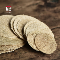 Yiji Japanese loofah insulation coaster Purple sand pot mat Natural rattan teapot holder Dry tea mat Tea ceremony accessories