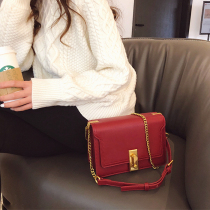 ITSK womens bag 2021 New Tide shoulder crossbody bag womens high sense fashion retro versatile red small square bag