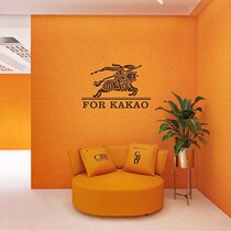 Love Marsee Orange Wall Panel Clothing Shop Beauty Salon Background Wall Decorative Board Nordic Light Lavish Style Integrated Wall Panel