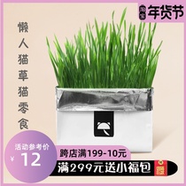 Meow choose) not card cat grass seeds hydroponic hair removal ball cat hair spit hair wheat grass snacks cat supplies