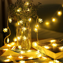 Christmas Led Snowflake Lights String Christmas Day Atmosphere Decorative Lights Flashing Lights Christmas Tree Pendant String Lights