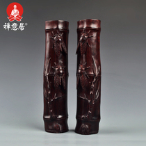 Big leaf red sandalwood bamboo festival paperweight ornaments