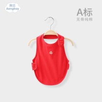 Angbe baby belly button care belly pure cotton summer thin section newborn male baby full moon woman 100 days khae thin pocket pocket