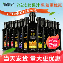 New Shini Juice Concentrate 1 55L Freshly Squeezed Grapefruit Passion Fruit Mango Blueberry Passion Fruit Orange Milk Tea bottle