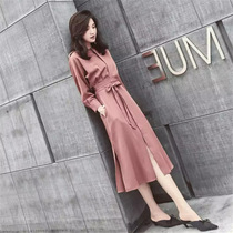 European station Ocnltiy French bellflower dating split 2021 spring womens temperament fashion long dress