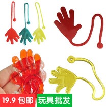 Childrens nostalgic toys Telescopic sticky stickers vent palm large Spider-man climbing the wall tricky children catch glass