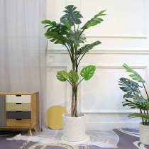 Simulation turtle leaf plant potted Nordic tropical landscape fake green plant ins wind ornaments indoor floor decoration