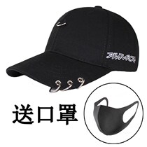 Hat Han version male outlet for street boomers Personality Student Duck Tongue Cap 100 Hitch Baseball Cap Cap Trendnet Red Hood