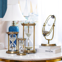 Nordic metal hourglass timer ornaments home accessories creative European style office desktop decorations wine cabinet furnishings