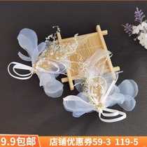 Ancient style Hanfu fairy feather hairclip Joker Net red sun cute Lolita pair clip retro fairy sweet sweet
