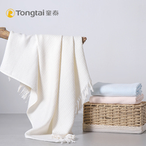 Tongtai baby honeycomb child is newborn spring and summer baby thin air conditioner small quilt bath towel wrapping towel new