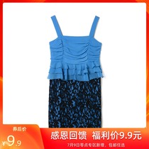 Thanksgiving feedback#9 charm HK0A0141 Pleated lace ruffle suspender dress female summer
