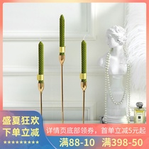 Smoke-free tasteless candle light dinner candlestick Fashion light luxury home model room Western wedding decoration ornaments new