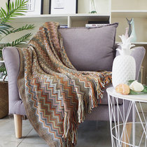Bohemian leisure blanket decoration sofa full cover towel Model room Bed tail blanket Supple tassel ins
