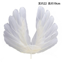 10 costume angel feather wings flag planting card birthday cake decoration dessert ornaments diy party decorations