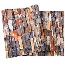 Retro nostalgic 3D three-dimensional red brick brick background wallpaper industrial wind waterproof red brick culture antique brick wallpaper