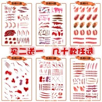 False scar sticker simulation suture simulation fake wound scalpel scar sticker tattoo special effect makeup props film and television