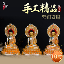 Breaking the copper - gilded painting of Buddha III Buddha Buddha Buddha Buddha Buddha Buddha Buddha Buddha Buddha Buddha Buddha Shijamuni