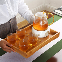 Flower tea cup Japanese beauty salon Candle Heating Teapot Tea Ceremony Cooking tea Health fruit Teapot Afternoon tea set