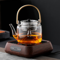 Glass steam cooking teapot Special beam for white tea Making teapot Electric pottery stove Automatic Puer tea making device steaming teapot