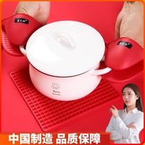 Silicone microwave oven gloves Heat insulation gloves Anti-hot pot ear clip German kitchen baking clip pot cushion gloves