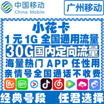 Guangzhou mobile flower card King card flow card mobile phone network card all use 4G daily rental card student card