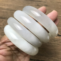 Natural Xiu jade bracelet ice material fluorescent flower jade jade river grinding jade and field jade and field jade bracelets for straight play leakage