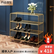Denmark JIANFA Nordic ins multi-layer shoe rack door household simple light luxury net red shelf Indoor living room
