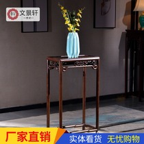Ebony flower stand Solid wood flower pot shelf Living room floor-to-ceiling antique Ming and Qing light luxury style Chinese shelf Flower several