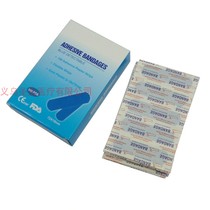 Hot selling waterproof blue band-aid with detectable metal sheet band-aid in neutral English 100 pieces box