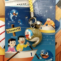 Doraemon robot cat Japan genuine regional limited pendant Lake Biwa limited perch gold