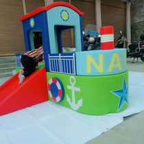 Early education baby software colorful hive drilling combination indoor soft bag climbing sliding climbing training equipment toys