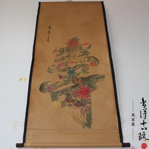 Antique calligraphy and painting Chinese painting Celebrity calligraphy and painting Middle hall painting Living room hanging painting Landscape painting Flower life picture has been mounted