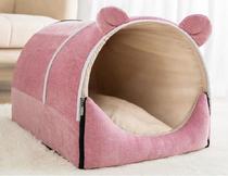 Kennel winter warm golden dog bed dog bed dog supplies bed Rectangular Mat new large dog nest method Cow Dog