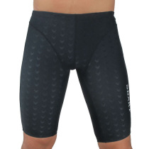 Sand fish skin swimming trunks Mens plus size race training Quick-drying anti-resistance sunscreen Low waist boxer 5 points swimming trunks