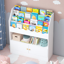 Childrens bookshelf picture book rack toy storage rack baby landing multi-layer home storage cabinet simple storage rack children