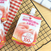 Export Japanese snacks jelly star woo fruit Taro can suck juice jelly white peach flavor 165g
