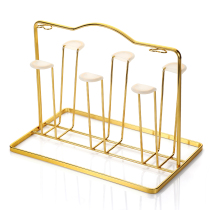 Cup holder household cup holder living room glass drain rack storage tray Nordic creative tea cup upside down storage rack