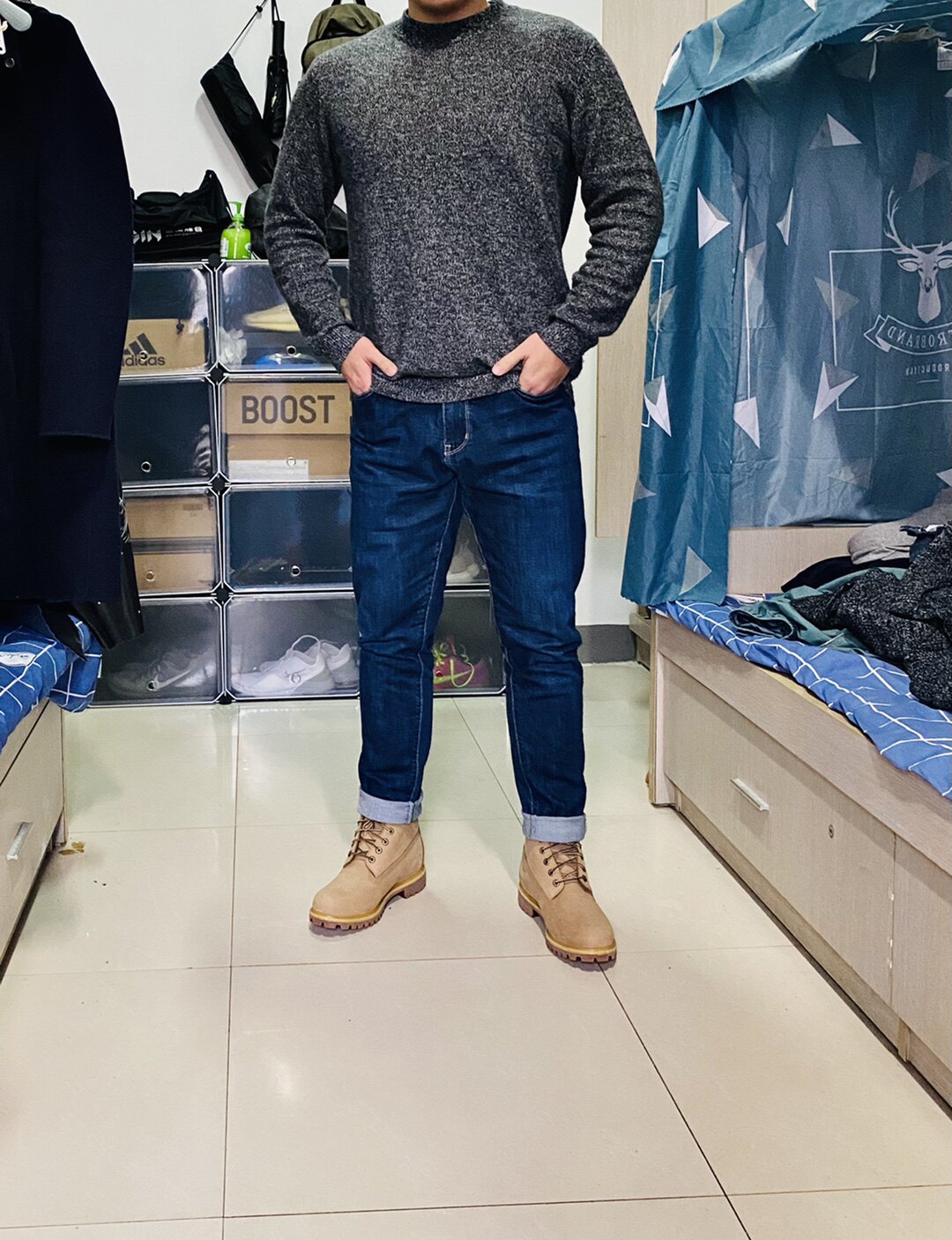 【经典款】timberland添柏岚马丁靴户外男鞋休闲高帮靴|a1qrd