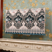 TV cover cover cloth anti-dust European-style TV cover set 55 inch 65 liquid crystal hanging TV dust cloth Home American