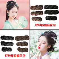 Ancient costume wig new twist bag ancient style bag mixed silk modeling Xiuhe Pan hair bag Tang Hanfu 8760 black brown